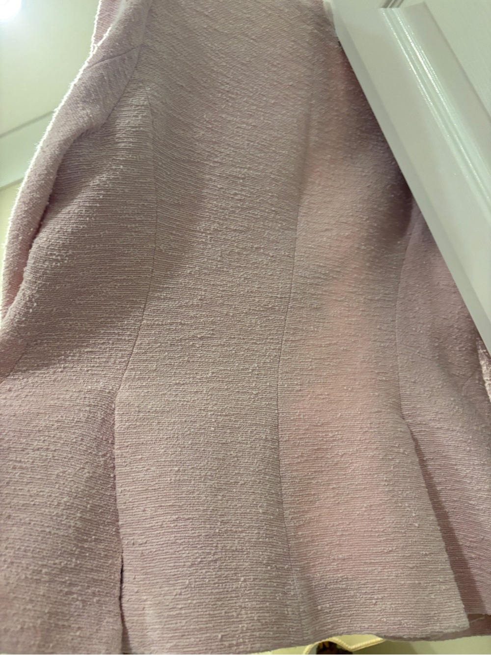 L'AGENCE Cherry Creek Pink Bouclé Single-Button Blazer - Picture 11 of 13
